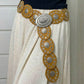 Large Ornate Western Oval Disc Belt