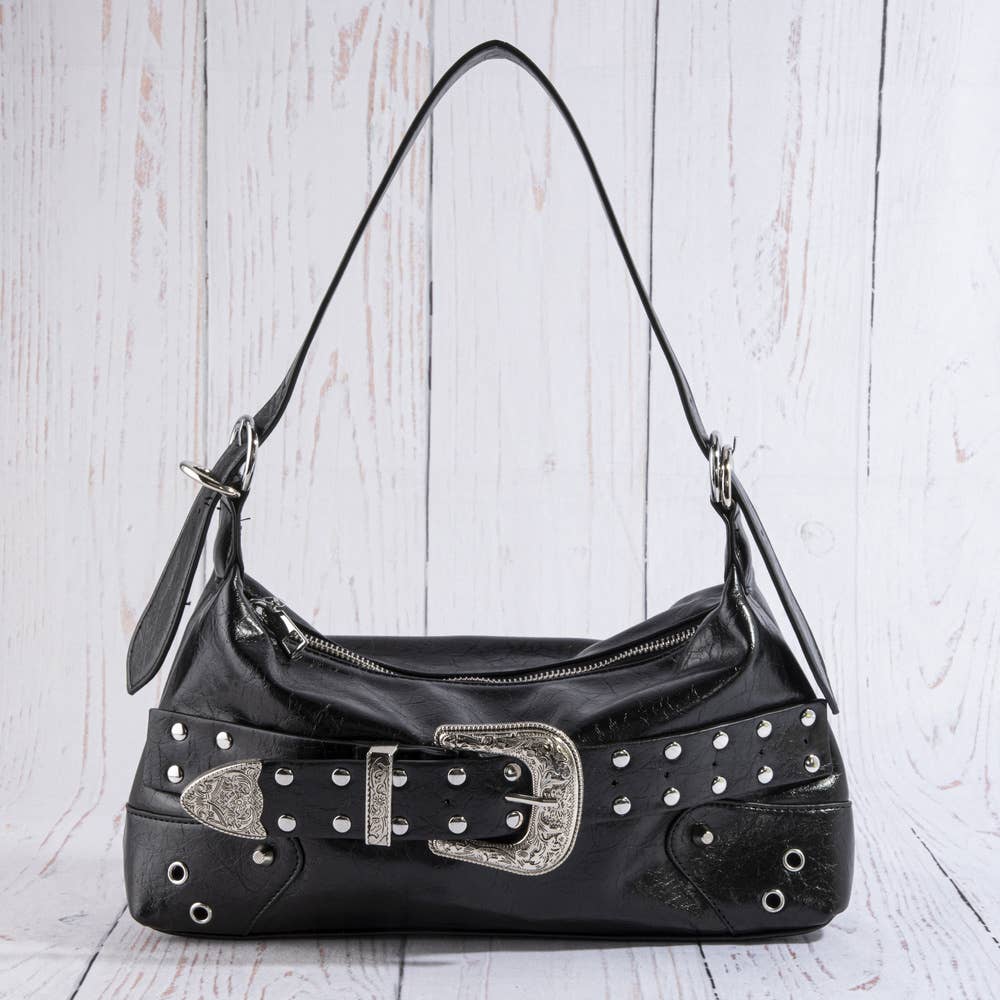 Studded Western Buckle Bag