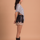 SEQUIN SWEATER PONCHO