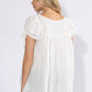 FLOWY SHORT SLEEVE SQUARE NECK TOP