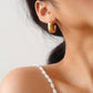 Demi 18K Gold Non-Tarnish Classic C Hoop Earring