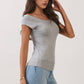 Polka Dot Boat neck Top