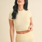 Soft Knit Jersey Crewneck Tee