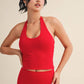 Scoop Neck Halter Top
