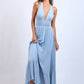 Halter Blue Maxi