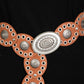 Large Ornate Western Oval Disc Belt