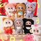 Baby Three Billionaire Cat Plush Keychain Blind Box