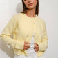 Yellow basic Cardigan