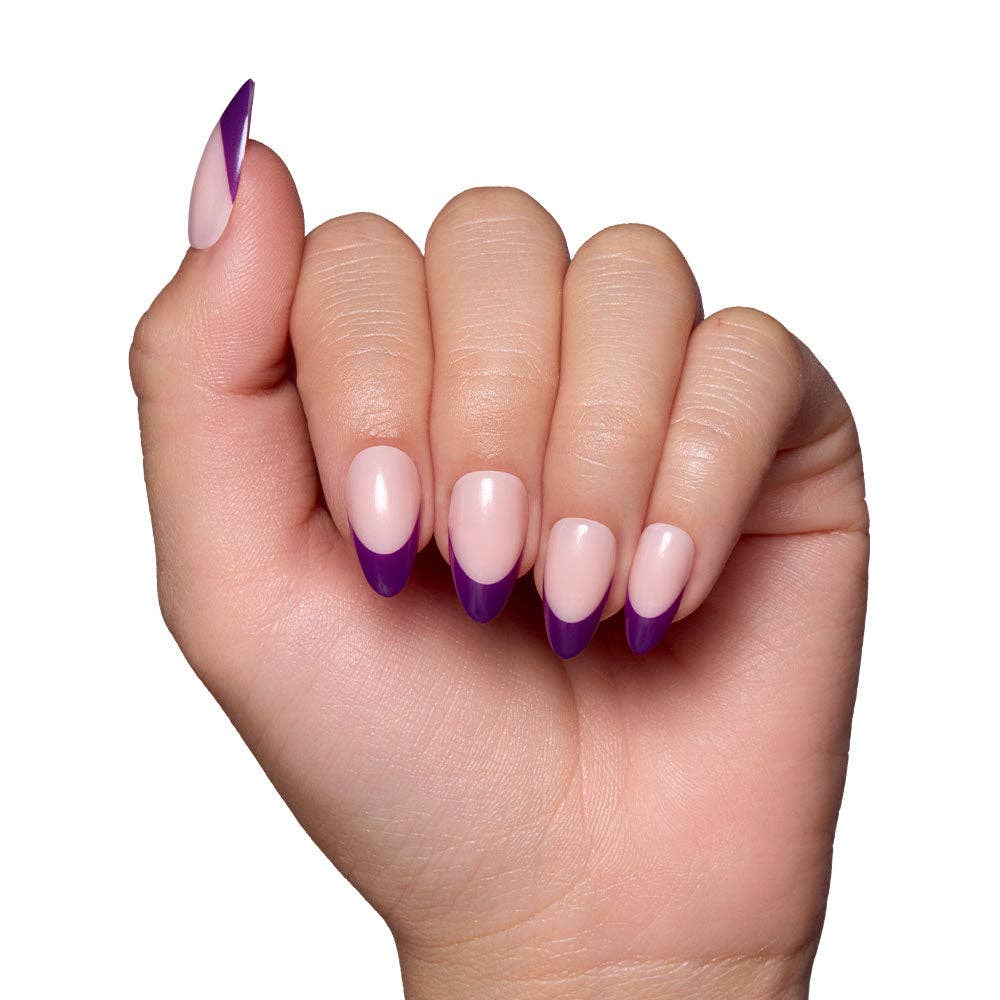 Plum Press-On Nails