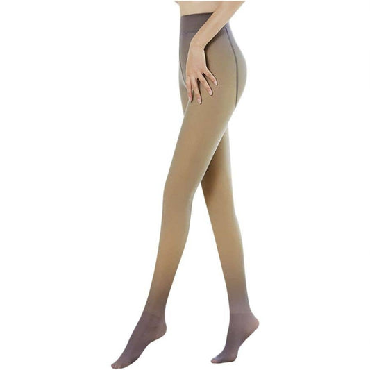 Warm Fleece Lined Tights -Mocha