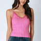 Lace Trim Texture Cami