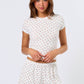 Pointelle Ditsy Short Sleeve Top