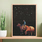 Midnight Cowboy Collage Print, Western Decor, Cowboy Print