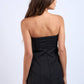Solid Straight Tube Mini Dress
