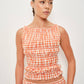 AINSLEY SMOCKED GINGHAM TANK