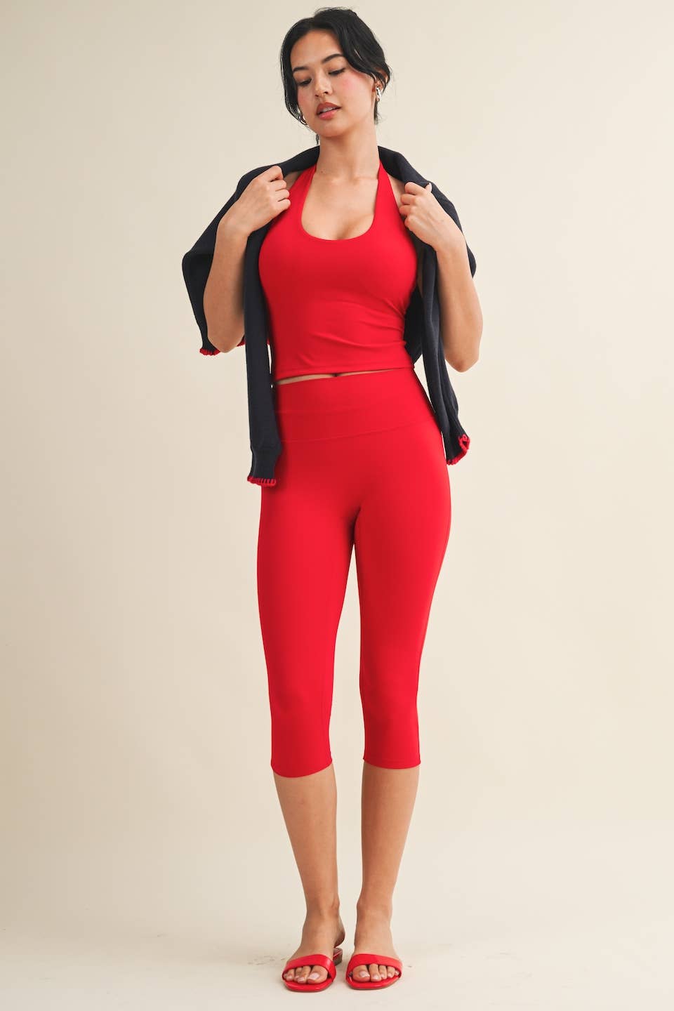 Scoop Neck Halter Top