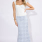 White Solid Mesh Corset Top