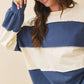 Contrast Panel Long Sleeve Slouchy