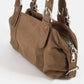 Grommet Accent Suede Hand Bag