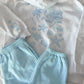 Pearl Grey Tropical Embroider Hoodie