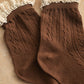 Pointelle Lace Trim Socks