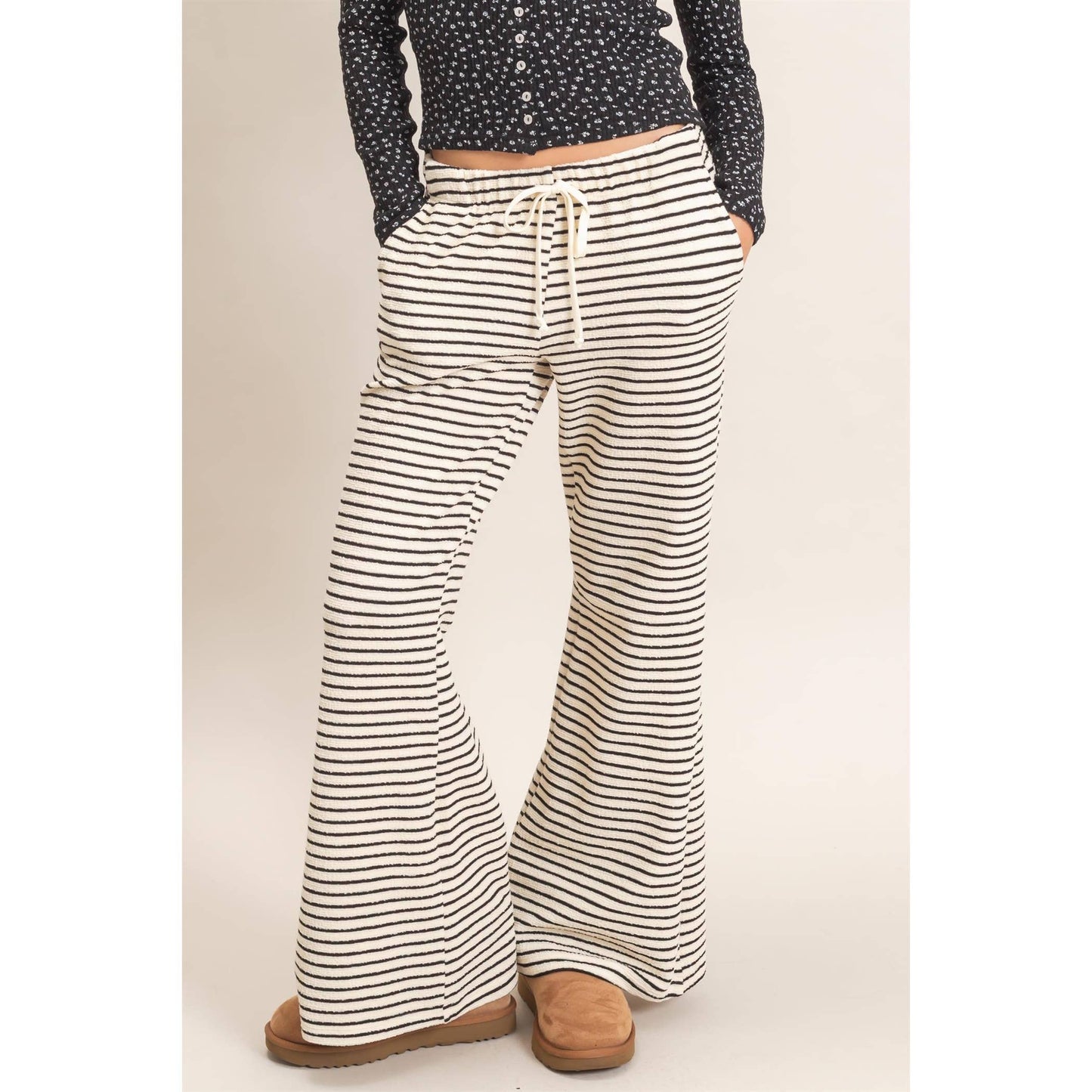 Striped essential pants