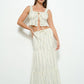 Cream Cottage maxi Skirt