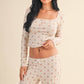 Teddy Bear Print Top
