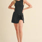 Sleeveless Wrap Tie Front Dress
