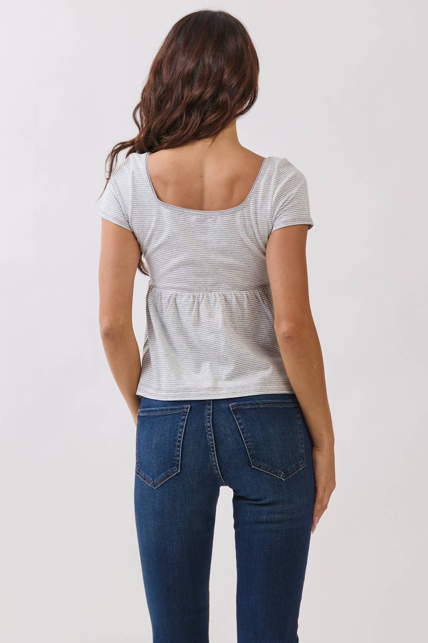 Stripe Babydoll Top