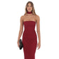Scarf Lace Maxi Dress in Maroon
