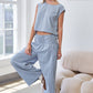 Striped Wide Leg Smocked Pants