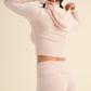 Slim Fit Zip Up Knit Sweater Hoodie
