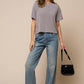 Boxy Stripe Short Sleeve Tee