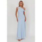 One Shoulder Sheer Maxi Dress
