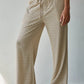 Knit Striped Flare Pants