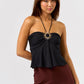 Sun Metal Hardware Halter Top