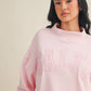 Salty Oversized Mock Neck Sweatshirt