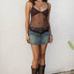 Allover Beaded V-Neck Cami Top