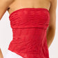 Textured Asymmetrical Tube Top