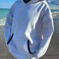 Pearl Grey Navy Blue Polka Dot Hoodie