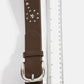 Studded Star Vegan Leather Belt