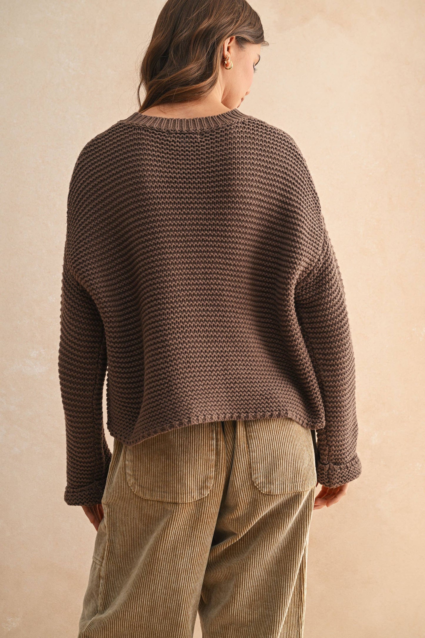 Round Neck Knit Sweater