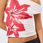 Knot Off Shoulder Top with Floral Print