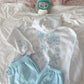Pearl Grey Tropical Embroider Hoodie