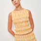 AINSLEY SMOCKED GINGHAM TANK