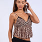 Leopard Ruffle Cami