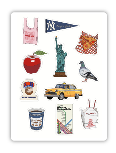 New York City Sticker Sheet