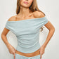 DEVIN OFF SHOULDER STRIPED TOP