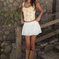 Scarlett White Skort